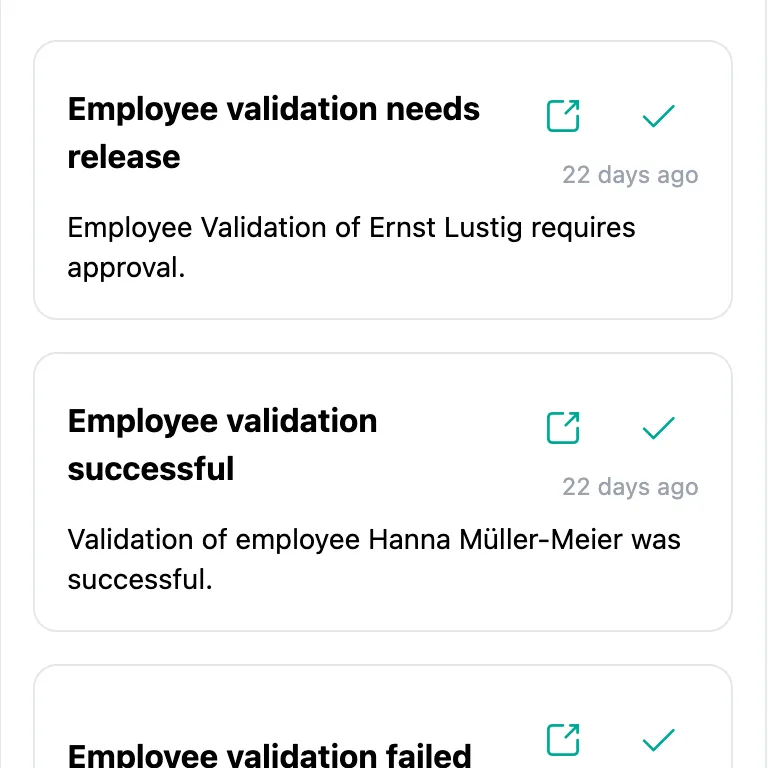 SteriTrend notification for expiring validations